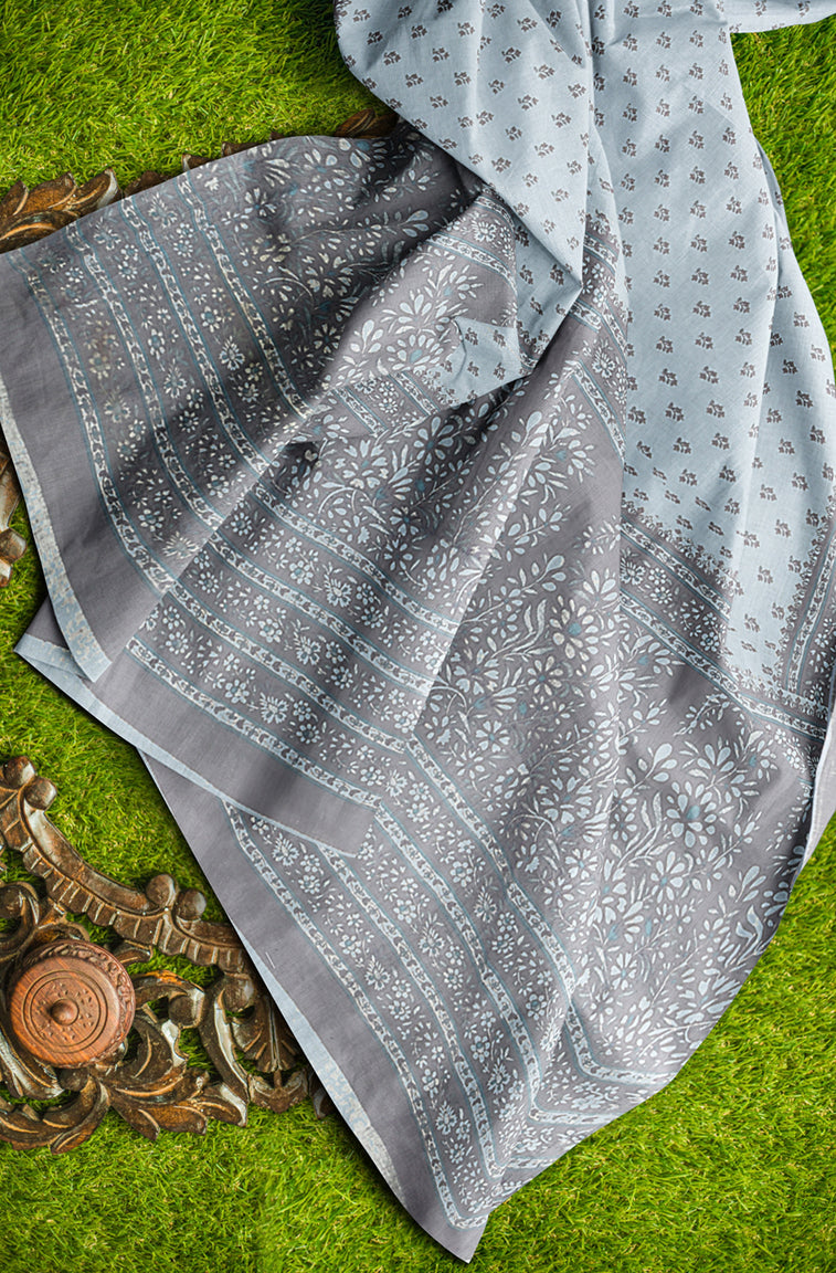 Pure Cotton Printed Mulmul Saree for Women without Blouse Piece