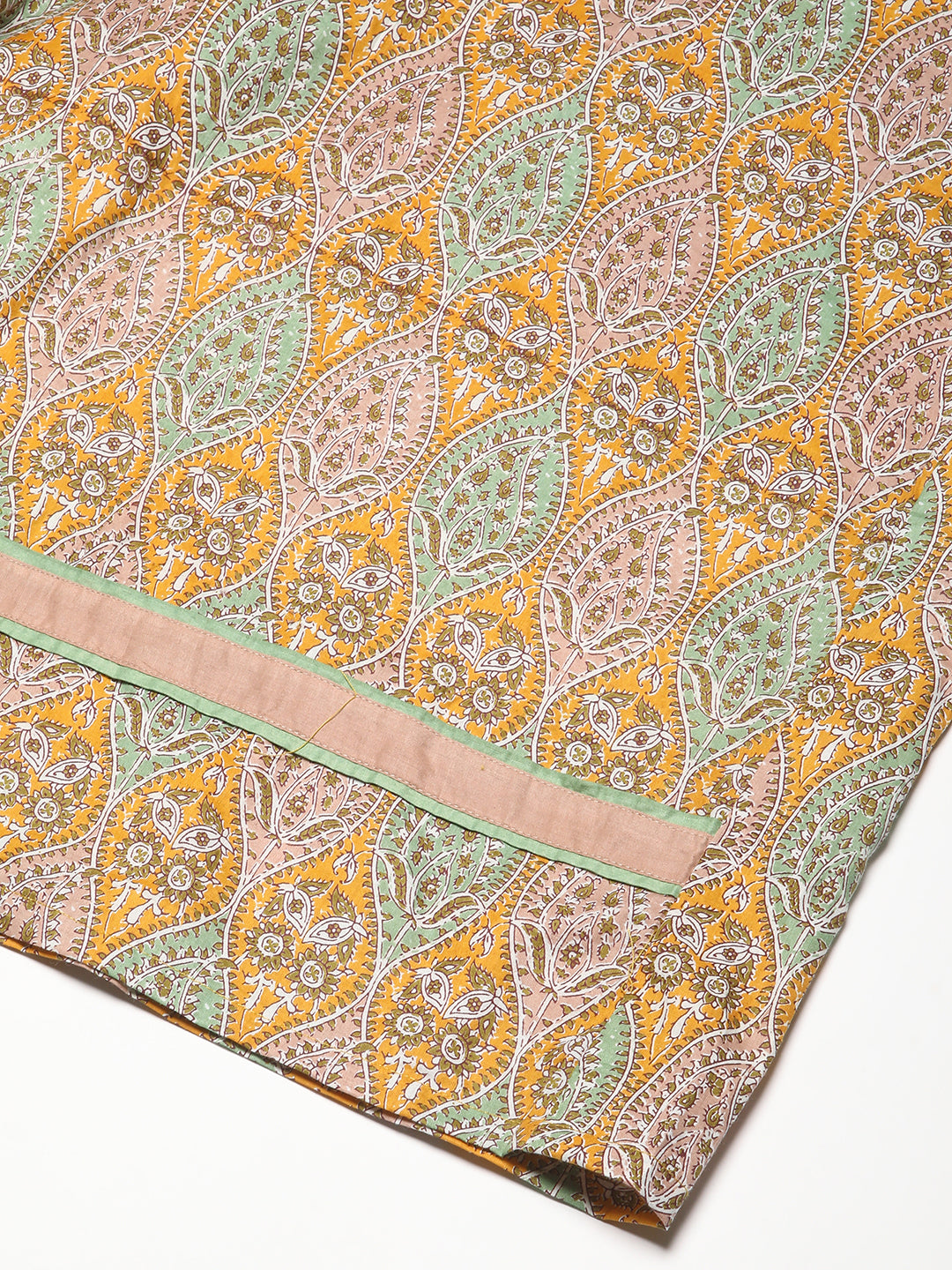 RATAN Women's Cotton Printed Anarkali Paisley Shell Kurta