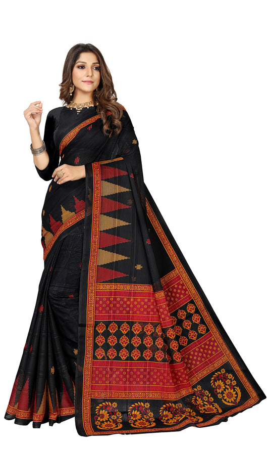 Pure Cotton Printed Mul Mul Saree for Women without Blouse Piece