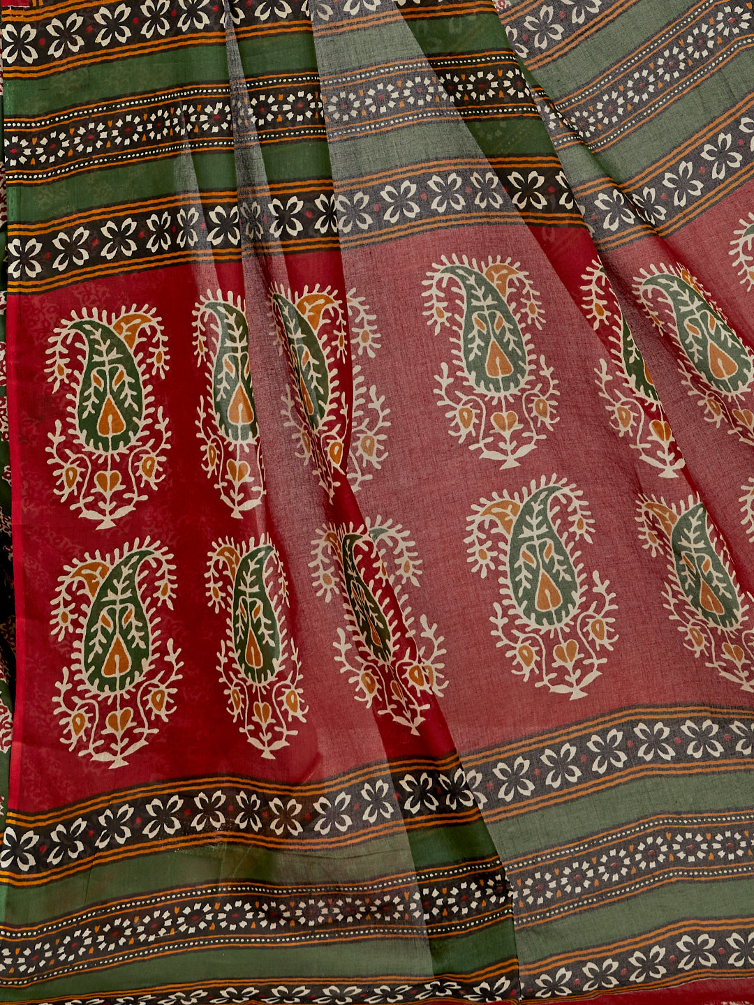 Pure Cotton Printed Mulmul Saree for Women with Blouse Piece