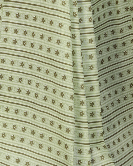 Pure Cotton Printed+Embroidery Mul Mul Saree for Women