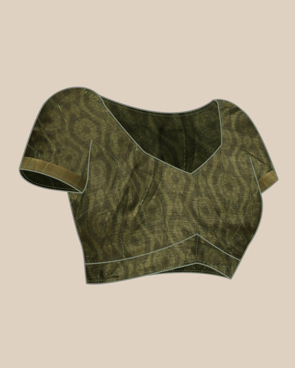 Printed Art Silk Saree with Unstitched Blouse Piece