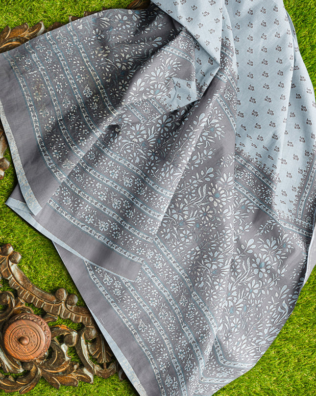 Pure Cotton Printed Mulmul Saree for Women without Blouse Piece
