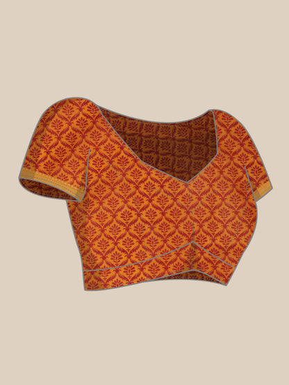 Pure Cotton Printed Mulmul Saree for Women with Blouse Piece