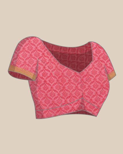 Pure Cotton Printed Mulmul Saree for Women with Blouse Piece