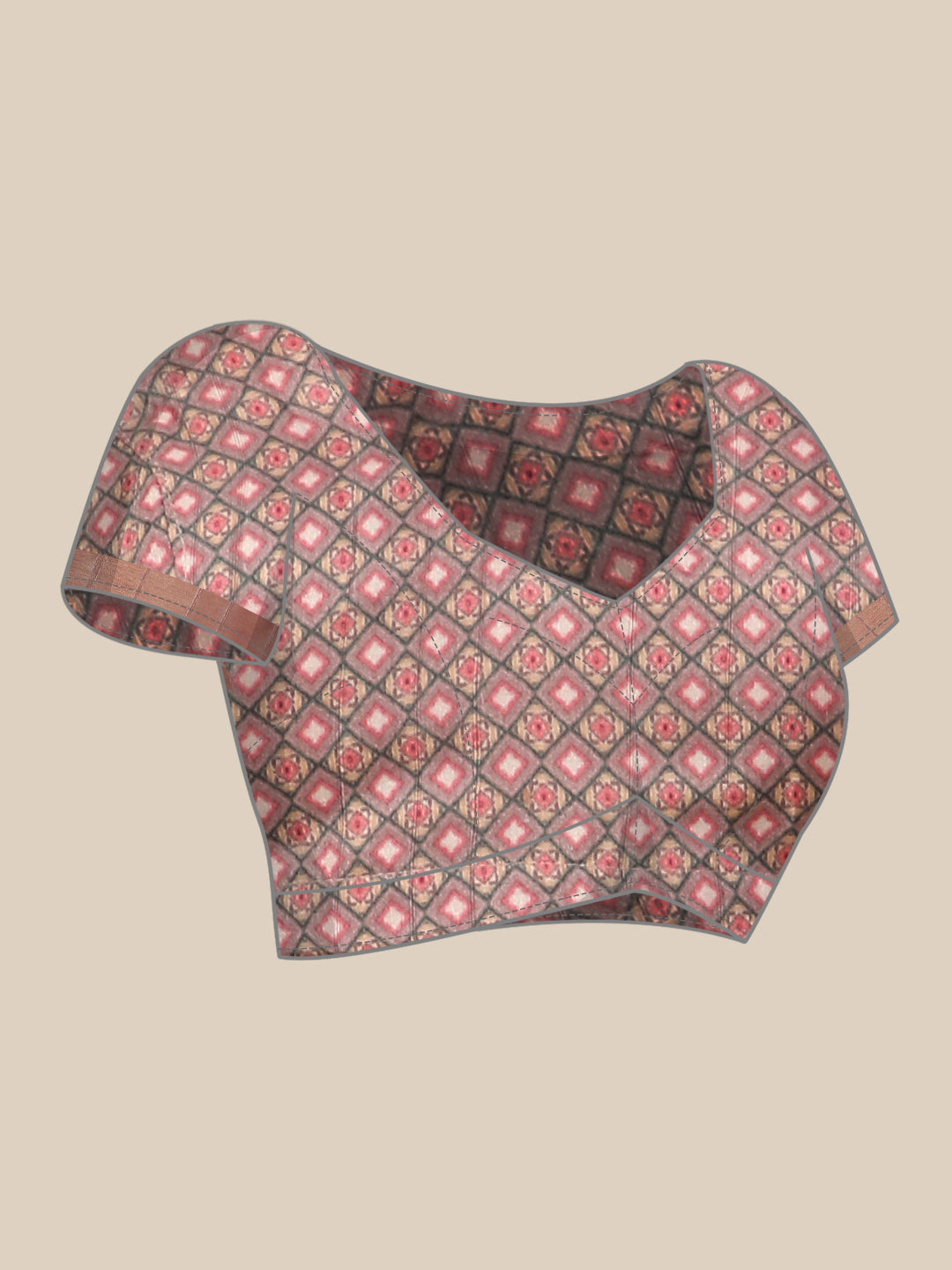 Printed Art Silk Saree with Unstitched Blouse Piece