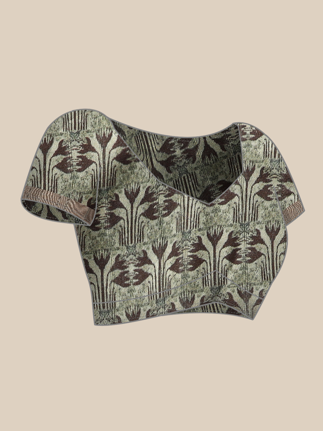 Printed Art Silk Saree with Unstitched Blouse Piece