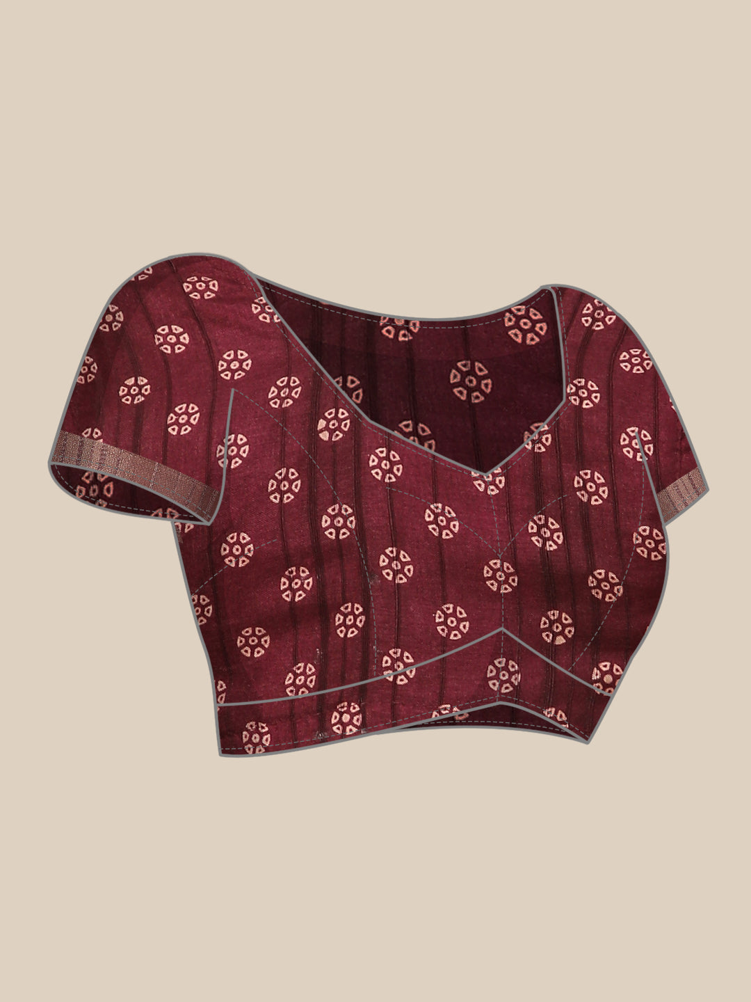 Printed Art Silk Saree with Unstitched Blouse Piece