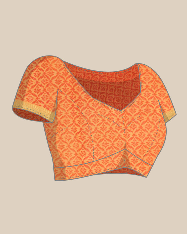 Pure Cotton Printed Mulmul Saree for Women with Blouse Piece