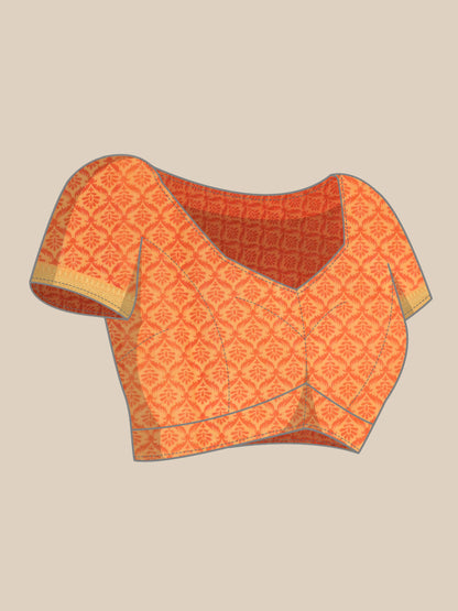 Pure Cotton Printed Mulmul Saree for Women with Blouse Piece