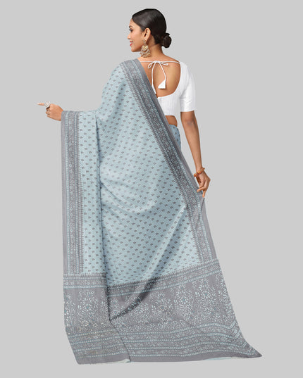 Pure Cotton Printed Mulmul Saree for Women without Blouse Piece