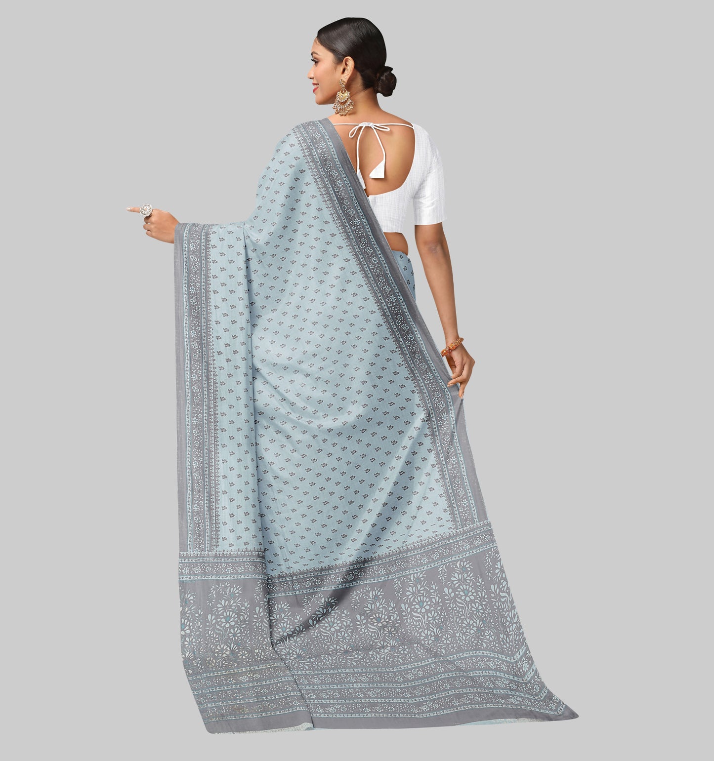 Pure Cotton Printed Mulmul Saree for Women without Blouse Piece