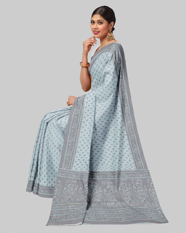 Pure Cotton Printed Mulmul Saree for Women without Blouse Piece