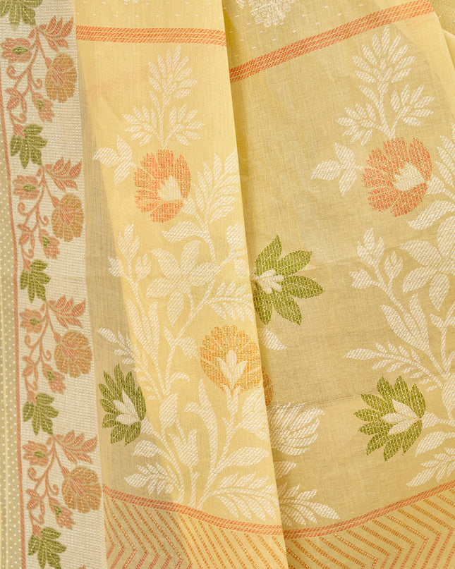 Pure Cotton Printed Mulmul Saree for Women with Blouse Piece