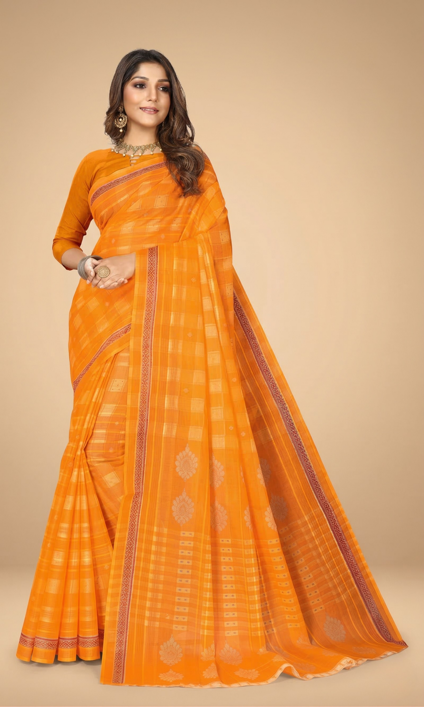 Pure Cotton Printed Mul Mul Saree for Women without Blouse Piece
