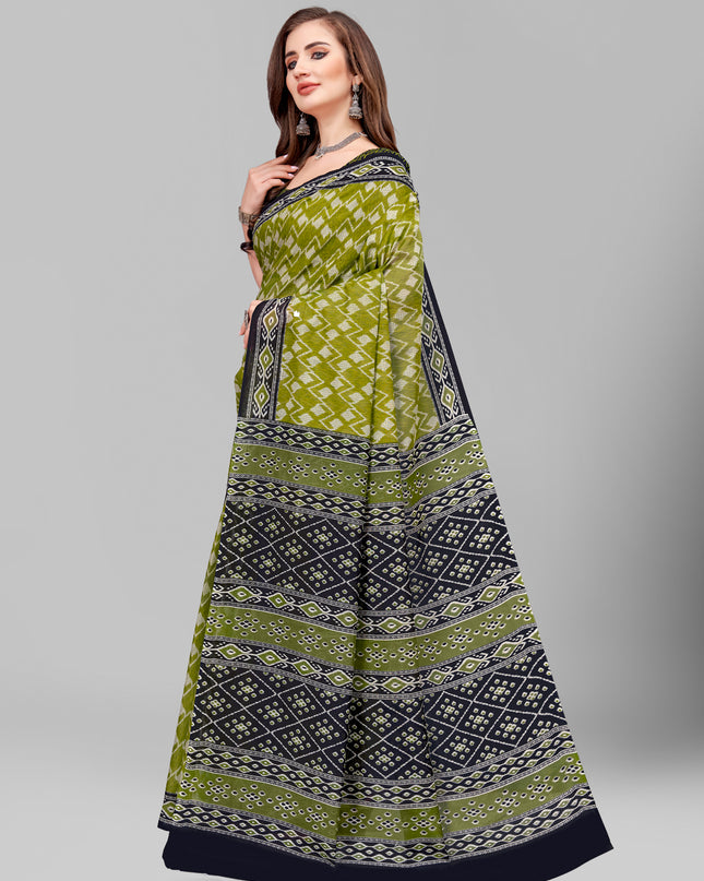 Pure Cotton Printed Mulmul Saree for Women with Blouse Piece