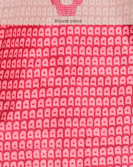 Pure Cotton Printed Mulmul Saree for Women with Blouse Piece