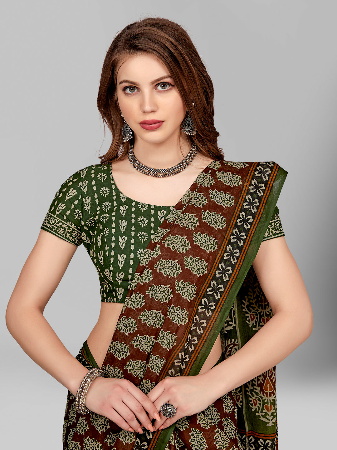 Pure Cotton Printed Mulmul Saree for Women with Blouse Piece