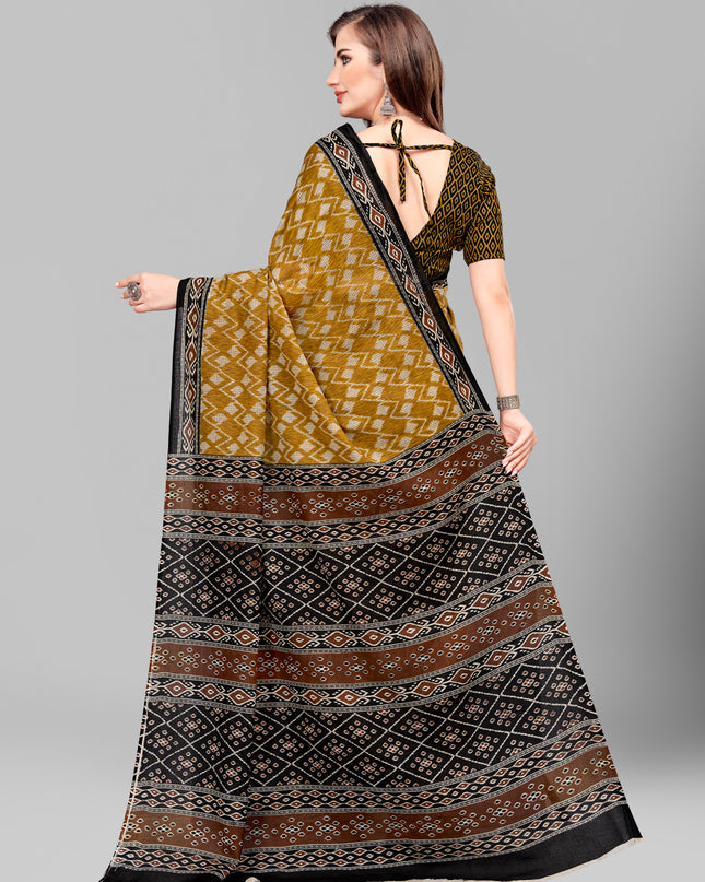 Pure Cotton Printed Mulmul Saree for Women with Blouse Piece