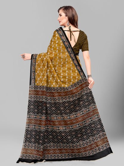 Pure Cotton Printed Mulmul Saree for Women with Blouse Piece