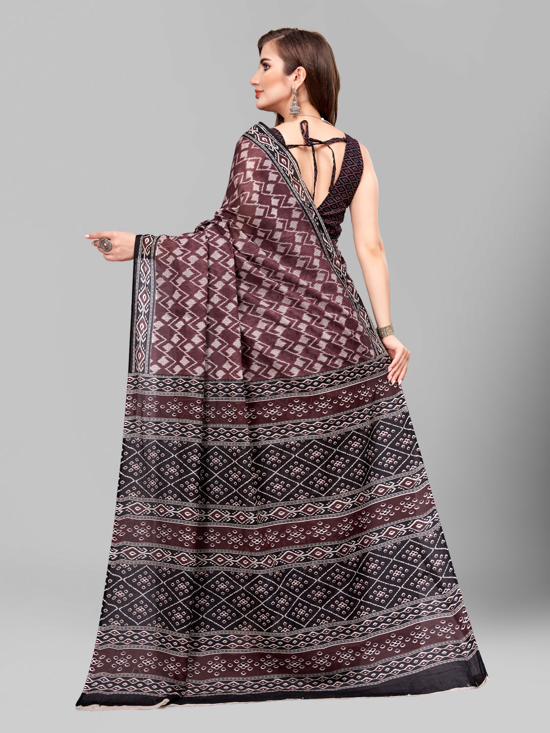 Pure Cotton Printed Mulmul Saree for Women with Blouse Piece