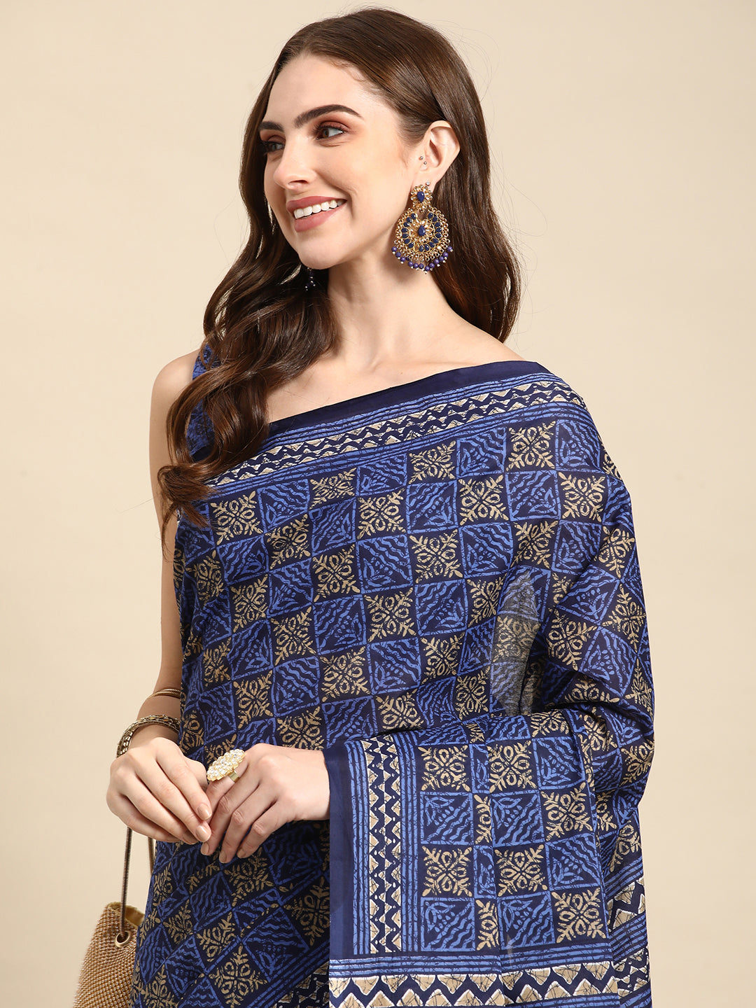 Pure Cotton Printed Mulmul Saree for Women with Blouse Piece