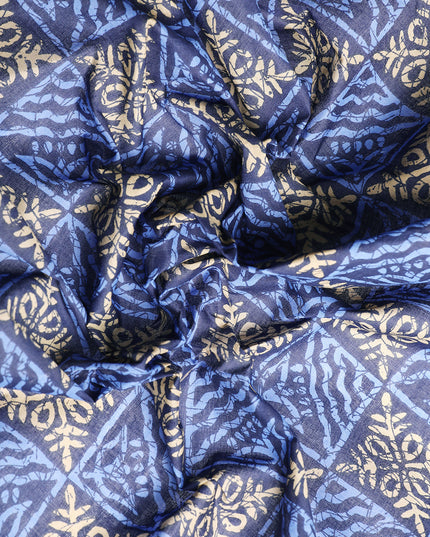 Pure Cotton Printed Mulmul Saree for Women with Blouse Piece