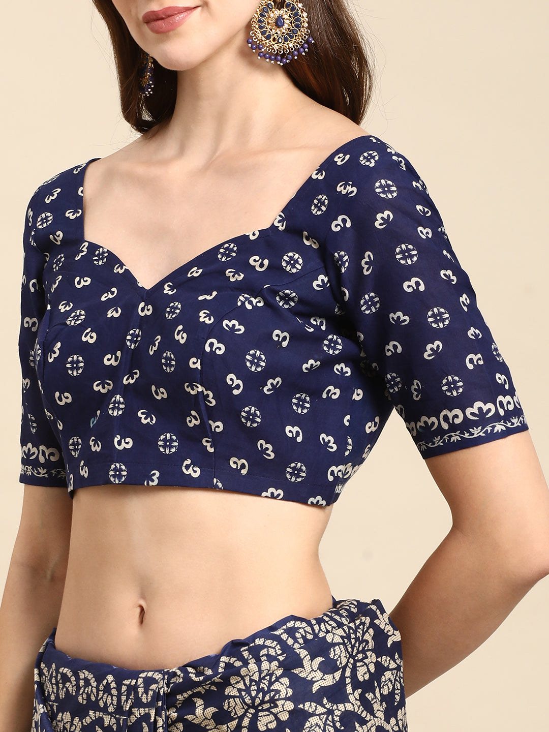 Pure Cotton Printed Mulmul Saree for Women with Blouse Piece