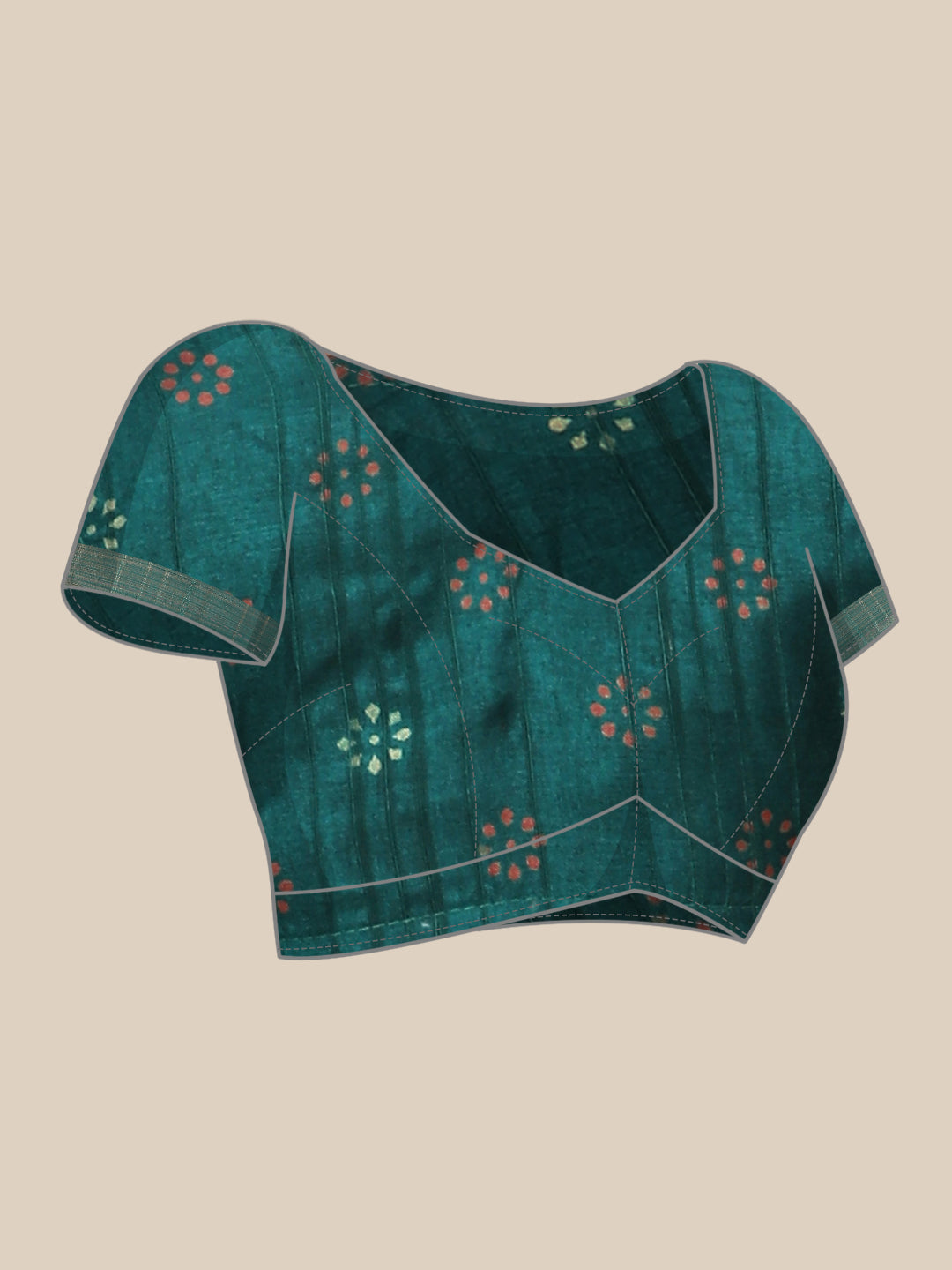 Printed Art Silk Saree with Unstitched Blouse Piece