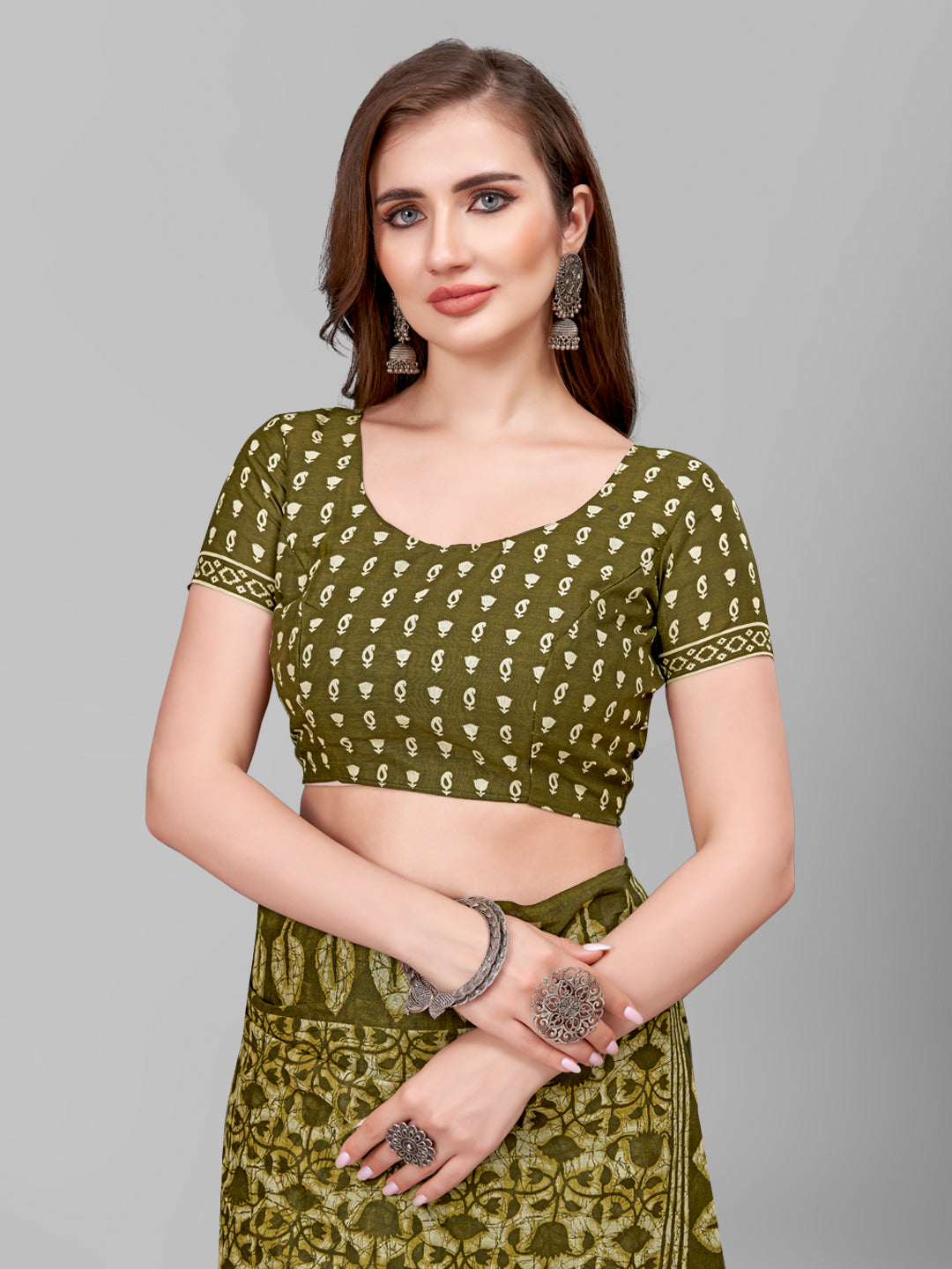 Pure Cotton Printed Mulmul Saree for Women with Blouse Piece
