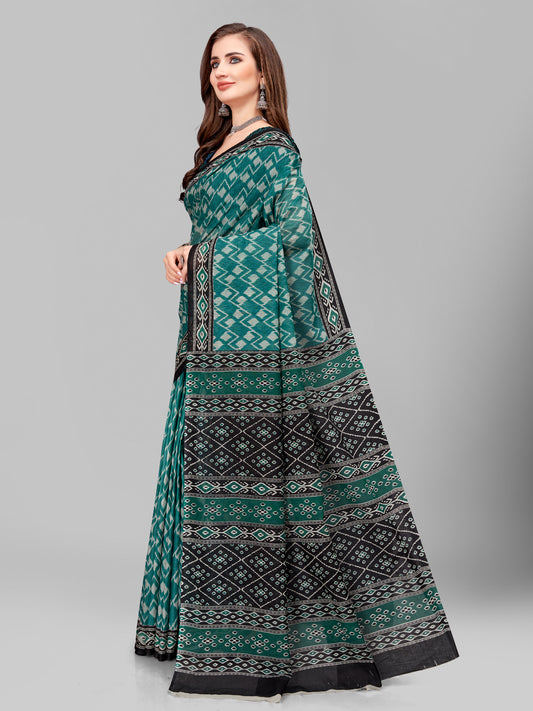 Pure Cotton Printed Mulmul Saree for Women with Blouse Piece