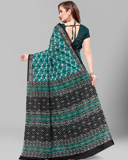 Pure Cotton Printed Mulmul Saree for Women with Blouse Piece