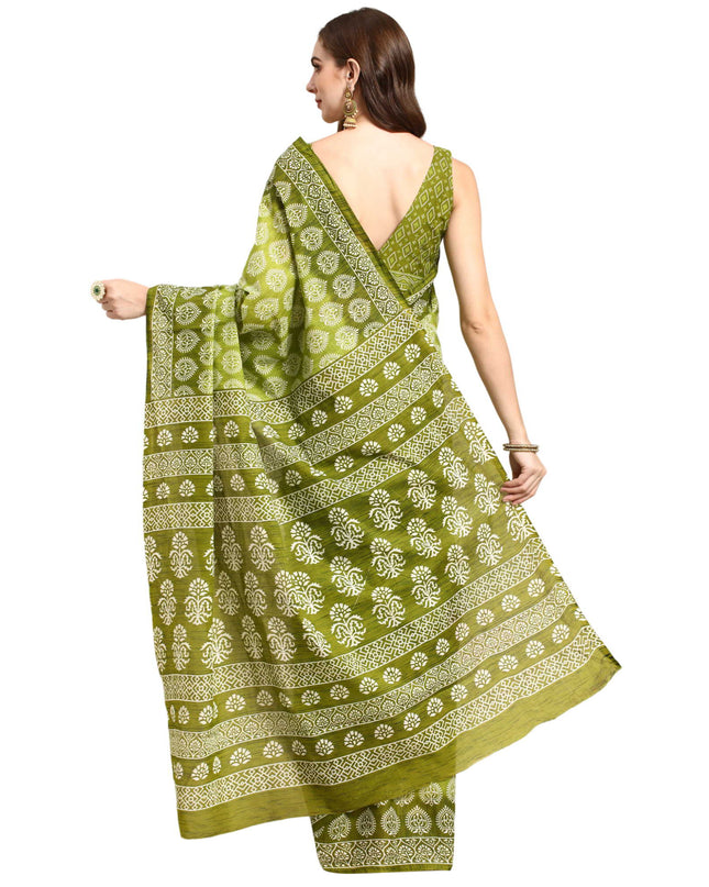 Pure Cotton Printed Mulmul Saree for Women with Blouse Piece