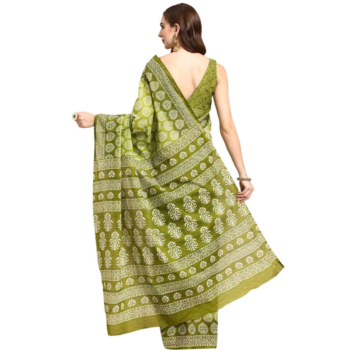 Pure Cotton Printed Mulmul Saree for Women with Blouse Piece