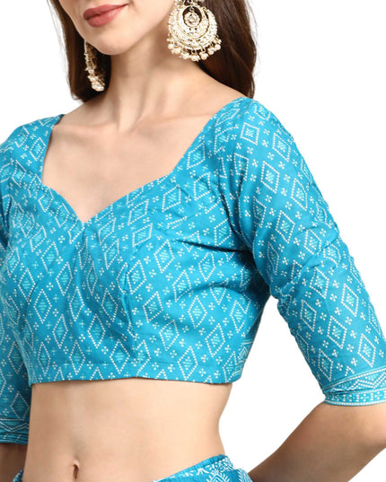 Pure Cotton Printed Mulmul Saree for Women with Blouse Piece