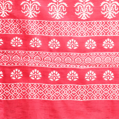 Pure Cotton Printed Mulmul Saree for Women with Blouse Piece