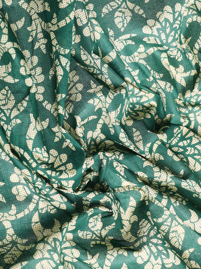 Pure Cotton Printed Mulmul Saree for Women with Blouse Piece