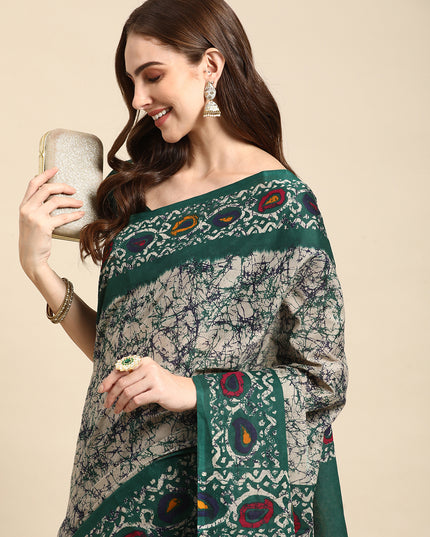 Pure Cotton Printed Mulmul Saree for Women with Blouse Piece