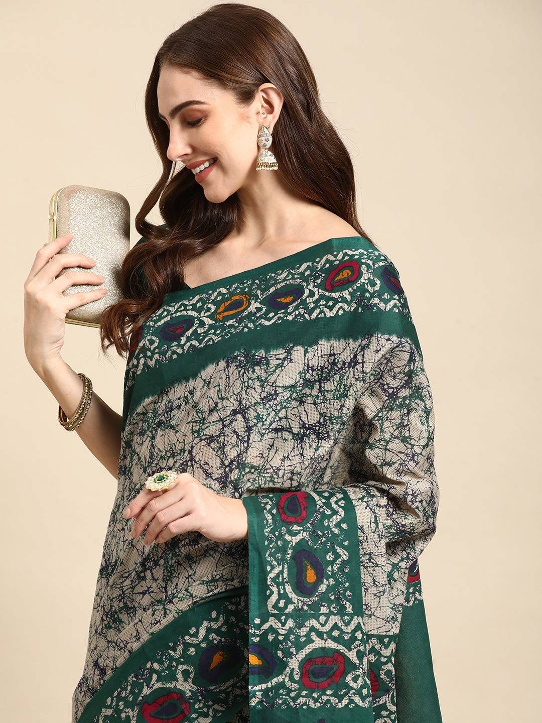 Pure Cotton Printed Mulmul Saree for Women with Blouse Piece