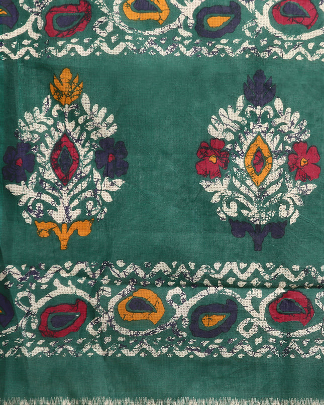 Pure Cotton Printed Mulmul Saree for Women with Blouse Piece