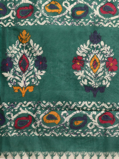 Pure Cotton Printed Mulmul Saree for Women with Blouse Piece