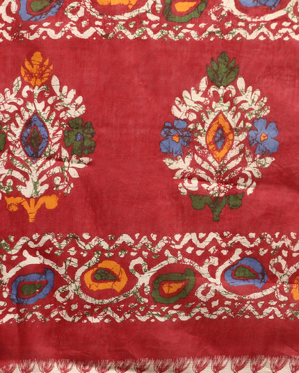 Pure Cotton Printed Mulmul Saree for Women with Blouse Piece