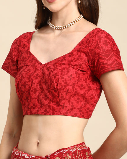 Pure Cotton Printed Mulmul Saree for Women with Blouse Piece
