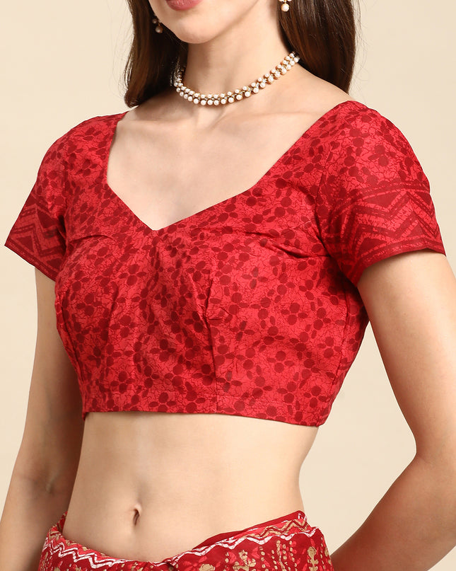 Pure Cotton Printed Mulmul Saree for Women with Blouse Piece
