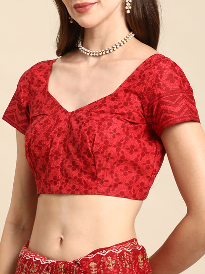 Pure Cotton Printed Mulmul Saree for Women with Blouse Piece