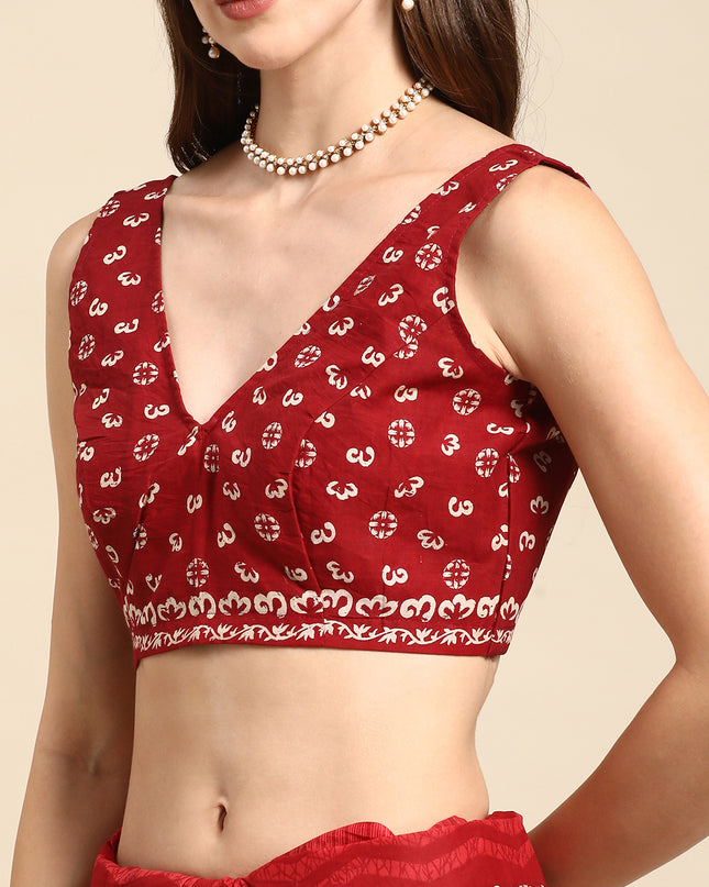 Pure Cotton Printed Mulmul Saree for Women with Blouse Piece