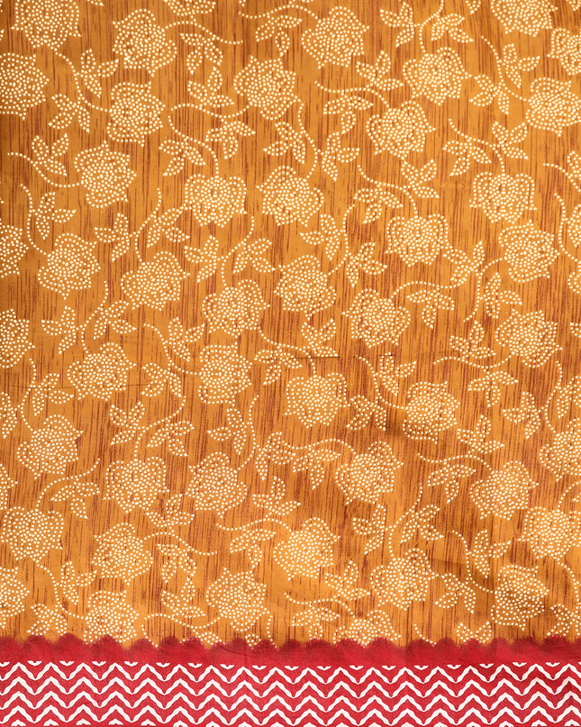 Pure Cotton Printed Mulmul Saree for Women with Blouse Piece