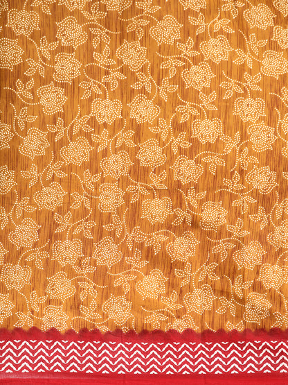 Pure Cotton Printed Mulmul Saree for Women with Blouse Piece