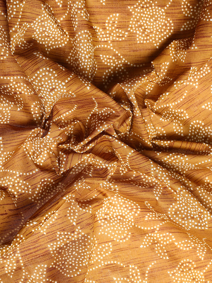 Pure Cotton Printed Mulmul Saree for Women with Blouse Piece