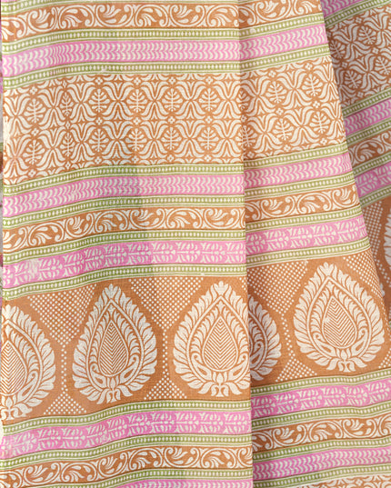 Pure Cotton Printed Mulmul Saree for Women with Blouse Piece